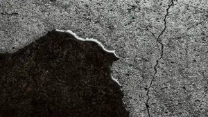 Water pooling on floor from slab leak